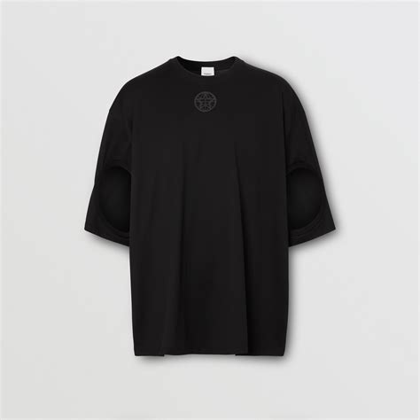 burberry cut out montage oversized|BURBERRY Men's Black Cut.